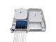 室内IP54墙壁安装白色FTTH光纤电缆终端盒Mini紧凑型8芯SC适配器